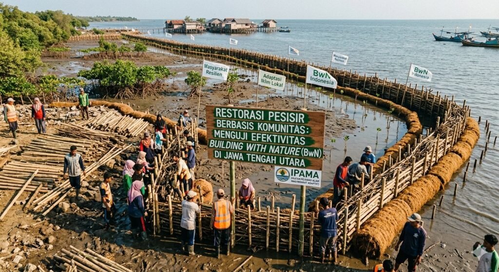 Restorasi Pesisir Berbasis Komunitas: Menguji Efektivitas Building with Nature (BwN) di Jawa Tengah Utara